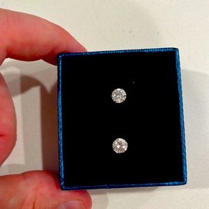 CZ earrings sterling silver